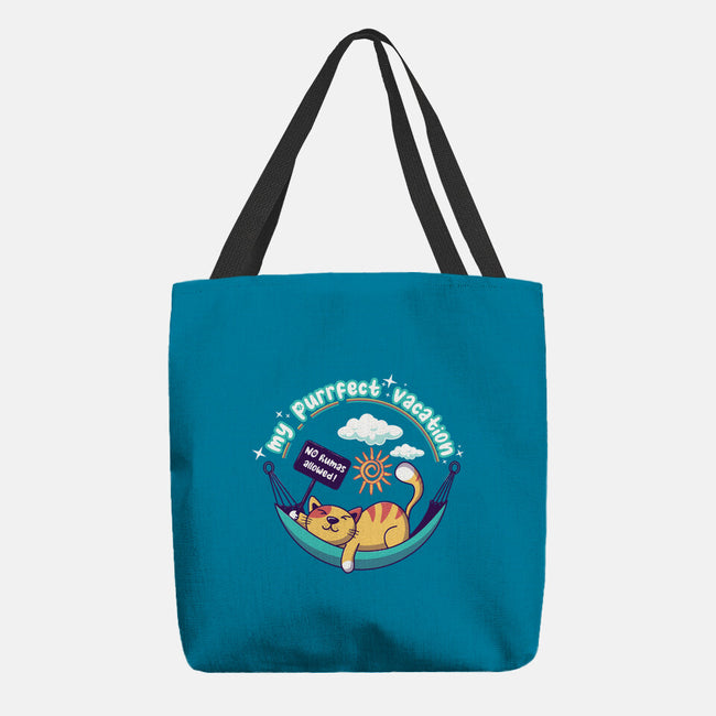 Purrfect Vacation-none basic tote bag-erion_designs
