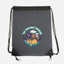 Purrfect Vacation-none drawstring bag-erion_designs