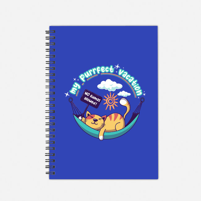 Purrfect Vacation-none dot grid notebook-erion_designs
