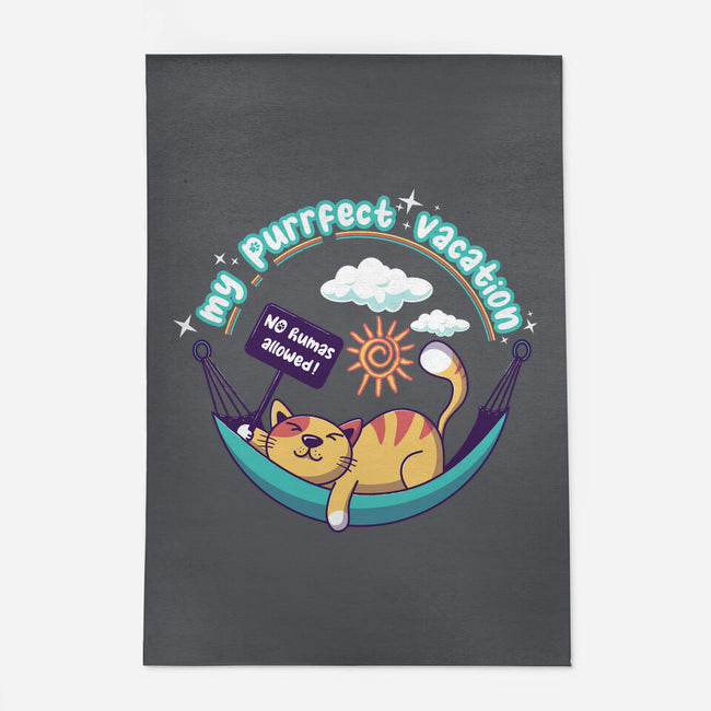 Purrfect Vacation-none indoor rug-erion_designs