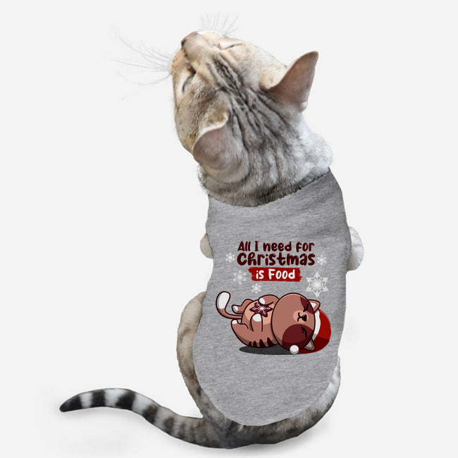 All I Need For Christmas-cat basic pet tank-erion_designs