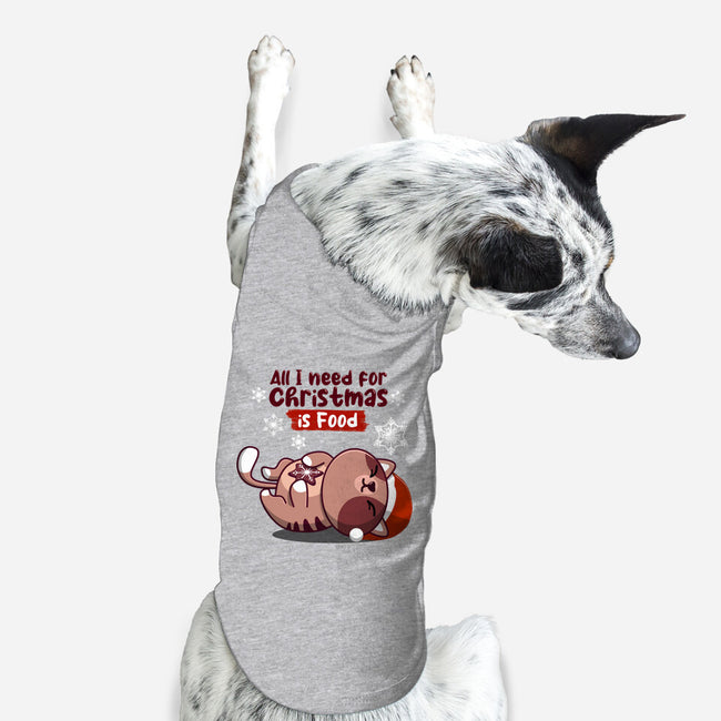 All I Need For Christmas-dog basic pet tank-erion_designs
