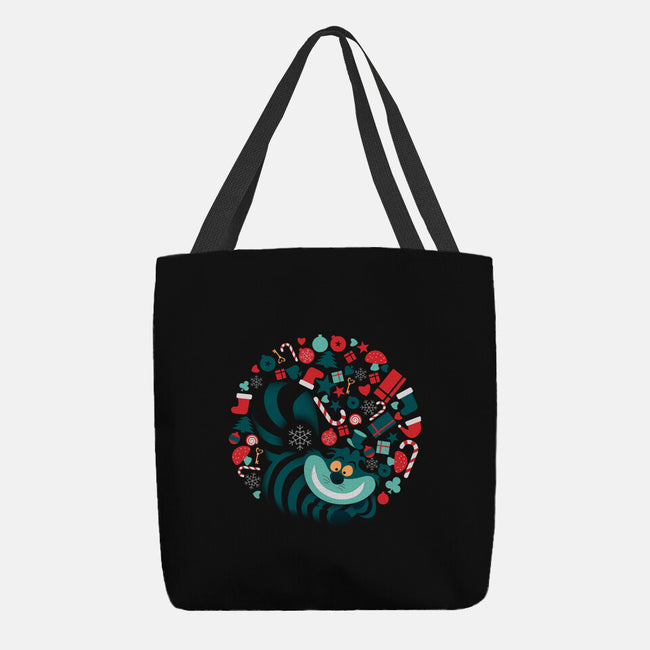 Cheshire Christmas-none basic tote bag-erion_designs