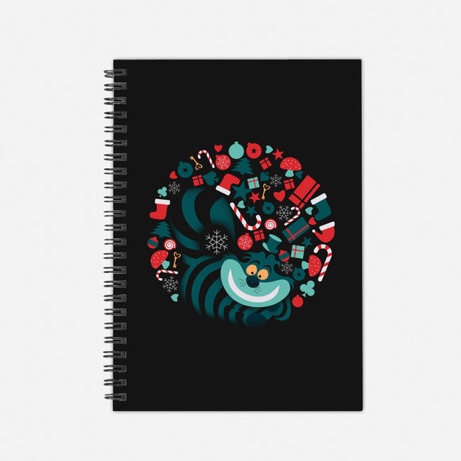 Cheshire Christmas-none dot grid notebook-erion_designs