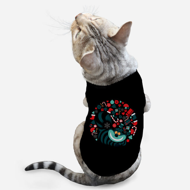 Cheshire Christmas-cat basic pet tank-erion_designs