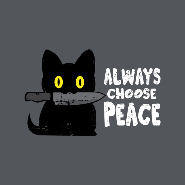 Always Choose Peace-none polyester shower curtain-turborat14
