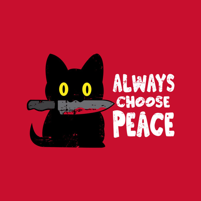 Always Choose Peace-none removable cover throw pillow-turborat14