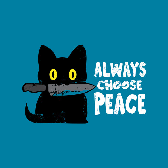 Always Choose Peace-none polyester shower curtain-turborat14