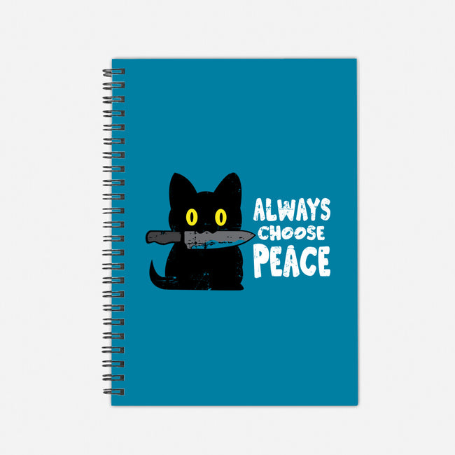 Always Choose Peace-none dot grid notebook-turborat14