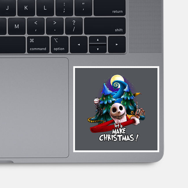 Lets Make Christmas-none glossy sticker-daobiwan