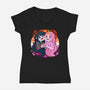Vampire And Princess-womens v-neck tee-Zaia Bloom