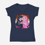Vampire And Princess-womens v-neck tee-Zaia Bloom