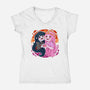 Vampire And Princess-womens v-neck tee-Zaia Bloom