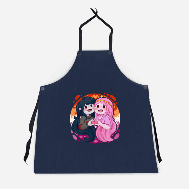 Vampire And Princess-unisex kitchen apron-Zaia Bloom