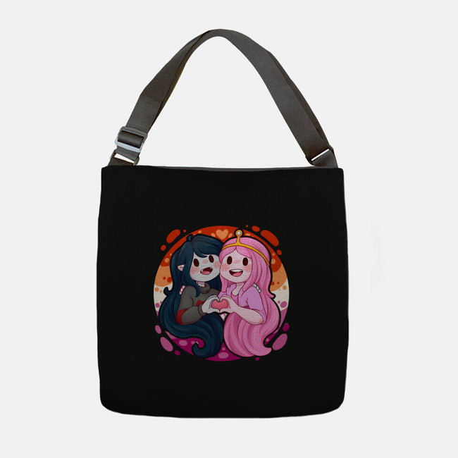 Vampire And Princess-none adjustable tote bag-Zaia Bloom