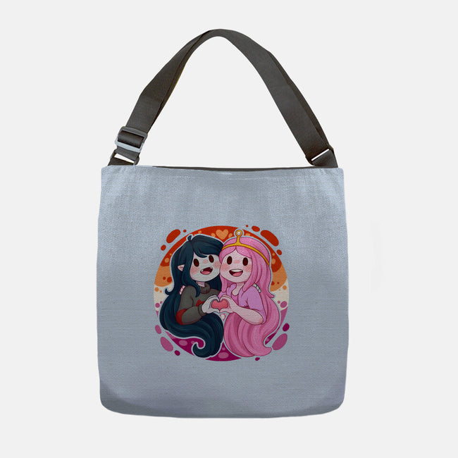 Vampire And Princess-none adjustable tote bag-Zaia Bloom
