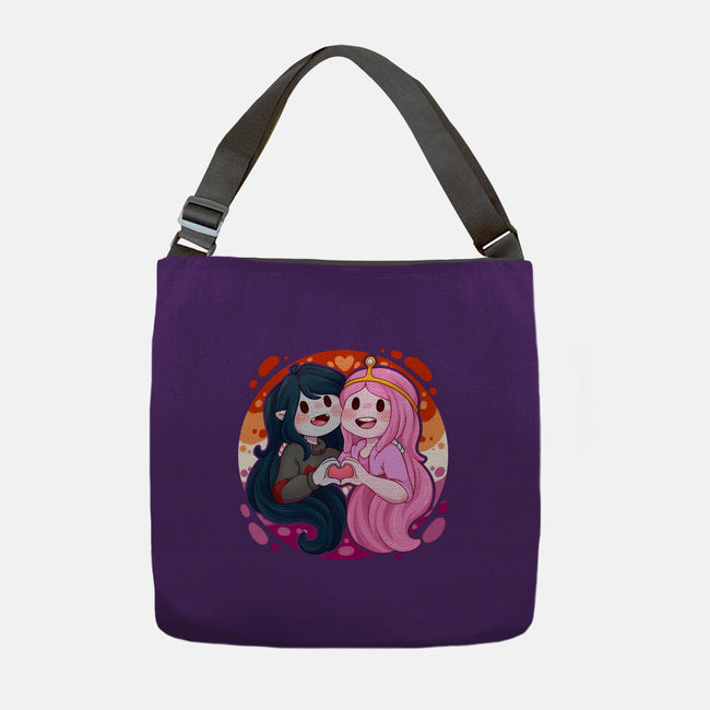 Vampire And Princess-none adjustable tote bag-Zaia Bloom