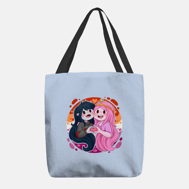 Vampire And Princess-none basic tote bag-Zaia Bloom