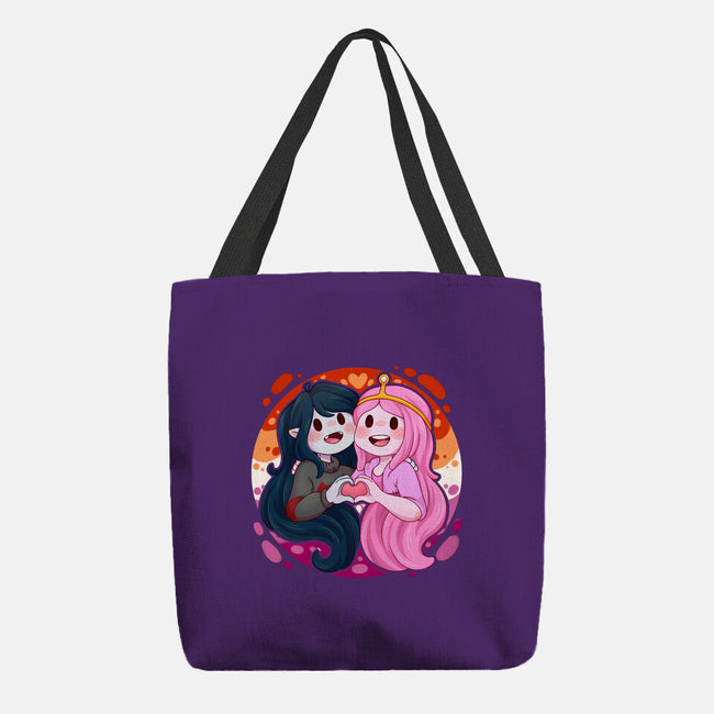 Vampire And Princess-none basic tote bag-Zaia Bloom