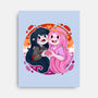 Vampire And Princess-none stretched canvas-Zaia Bloom