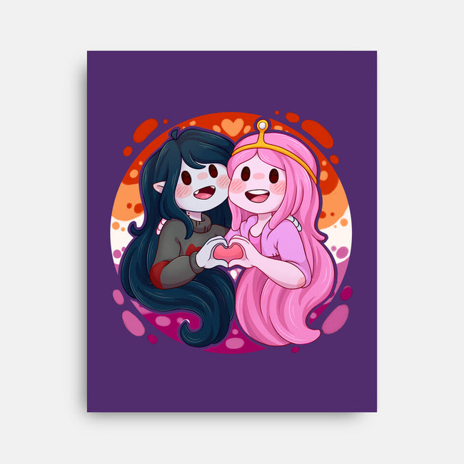 Vampire And Princess-none stretched canvas-Zaia Bloom
