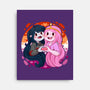 Vampire And Princess-none stretched canvas-Zaia Bloom