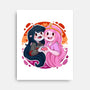 Vampire And Princess-none stretched canvas-Zaia Bloom