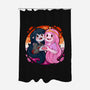 Vampire And Princess-none polyester shower curtain-Zaia Bloom
