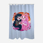 Vampire And Princess-none polyester shower curtain-Zaia Bloom