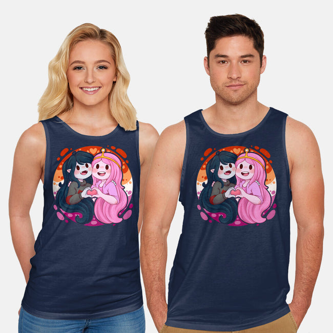 Vampire And Princess-unisex basic tank-Zaia Bloom