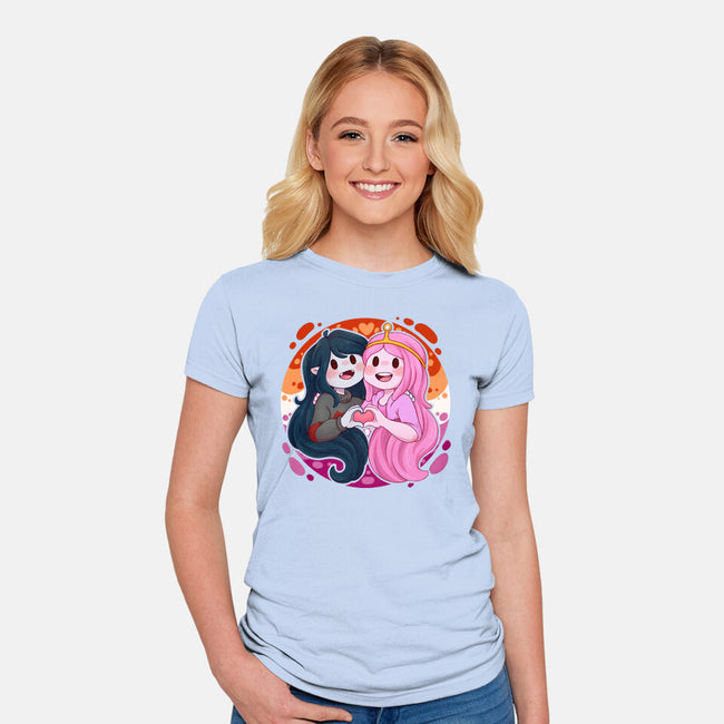 Vampire And Princess-womens fitted tee-Zaia Bloom