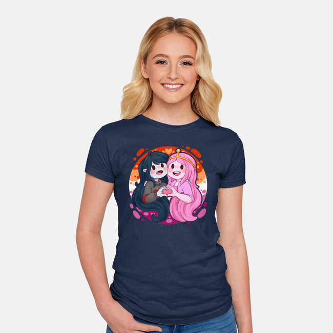 Vampire And Princess-womens fitted tee-Zaia Bloom