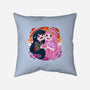 Vampire And Princess-none removable cover w insert throw pillow-Zaia Bloom