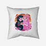 Vampire And Princess-none removable cover w insert throw pillow-Zaia Bloom