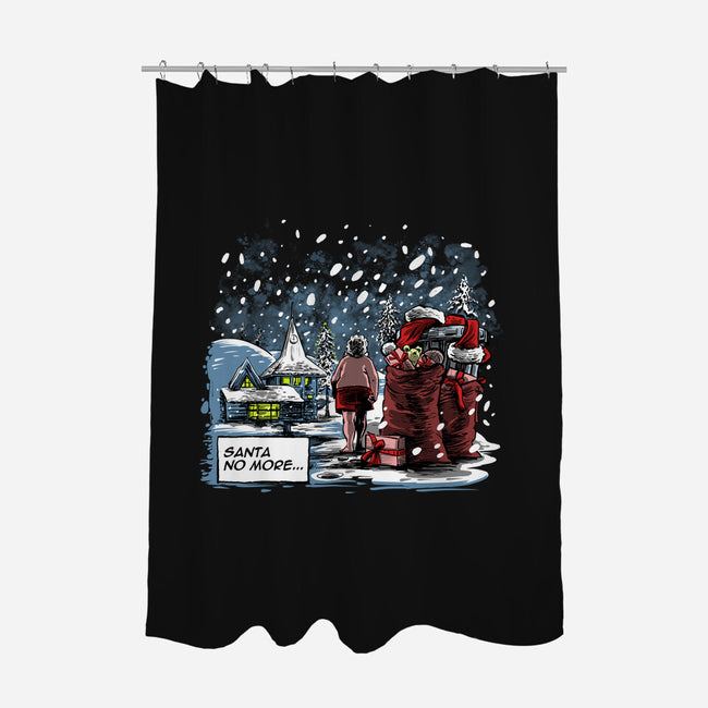 Santa No More-none polyester shower curtain-zascanauta