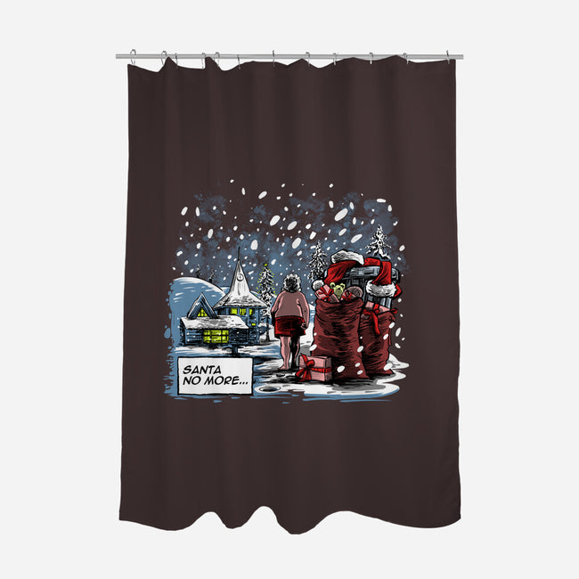 Santa No More-none polyester shower curtain-zascanauta