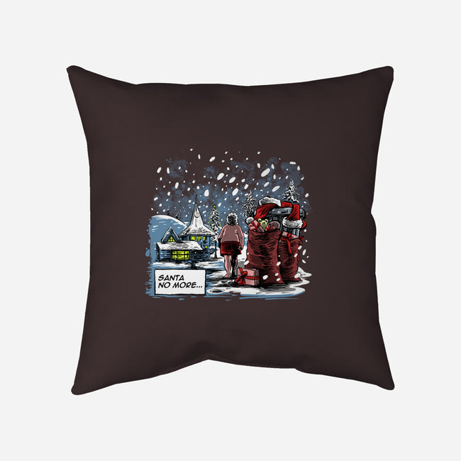 Santa No More-none removable cover w insert throw pillow-zascanauta