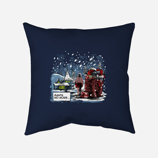 Santa No More-none removable cover w insert throw pillow-zascanauta