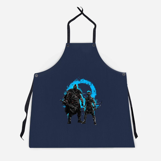 Ragnarok Storm-unisex kitchen apron-kharmazero