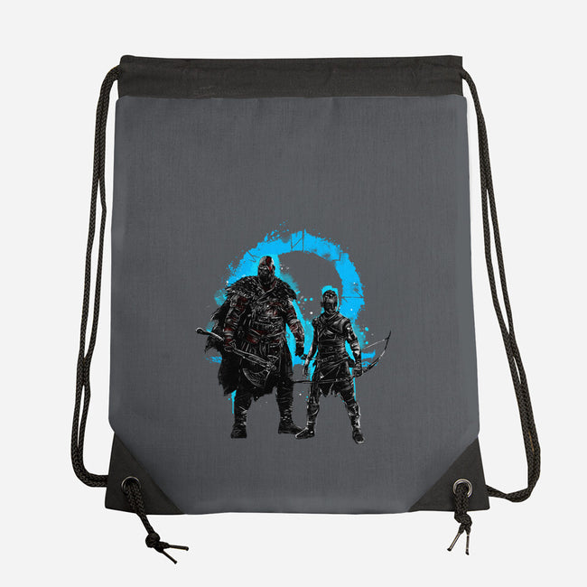 Ragnarok Storm-none drawstring bag-kharmazero