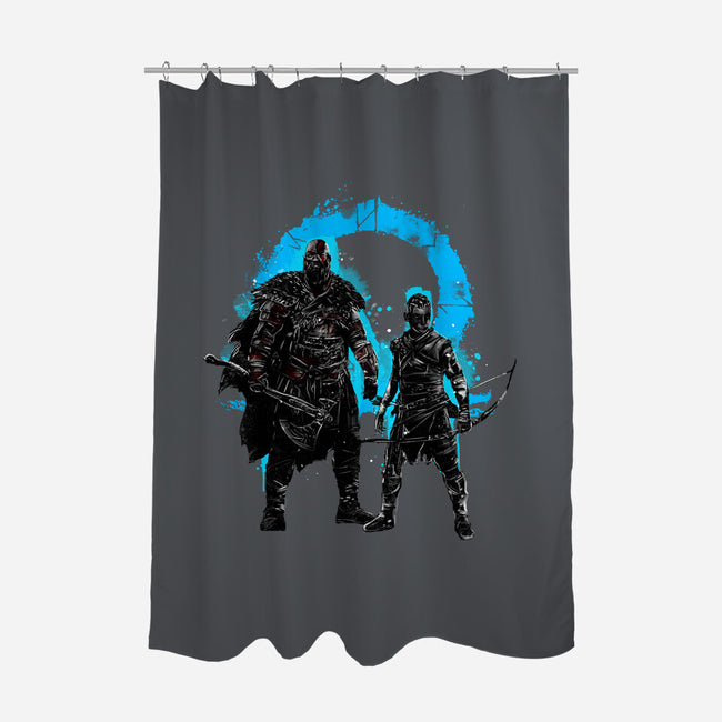 Ragnarok Storm-none polyester shower curtain-kharmazero