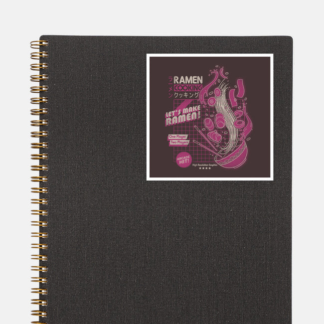 Arcade Ramen-none glossy sticker-Getsousa!