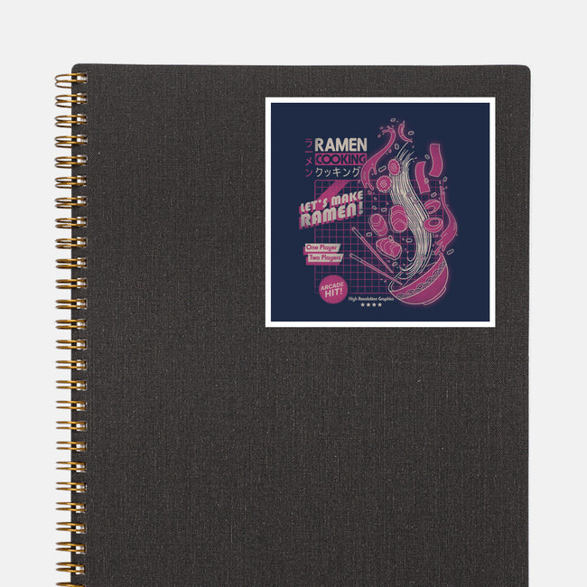 Arcade Ramen-none glossy sticker-Getsousa!