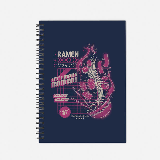 Arcade Ramen-none dot grid notebook-Getsousa!