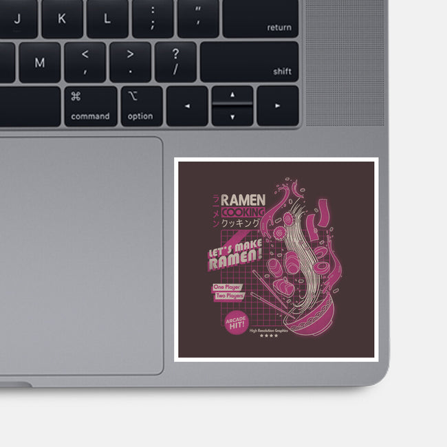 Arcade Ramen-none glossy sticker-Getsousa!