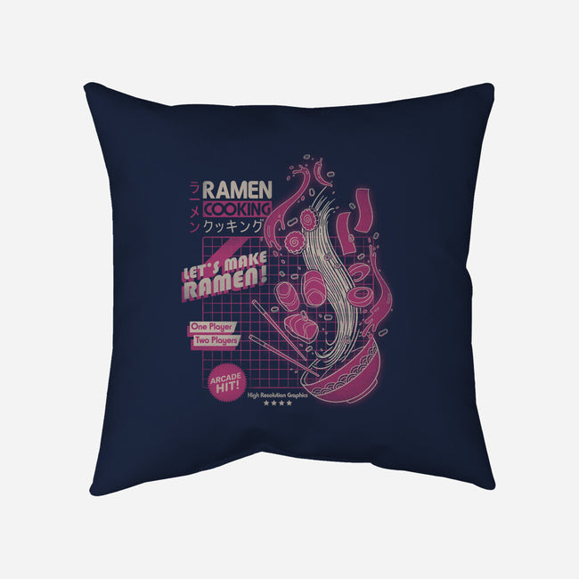 Arcade Ramen-none removable cover w insert throw pillow-Getsousa!