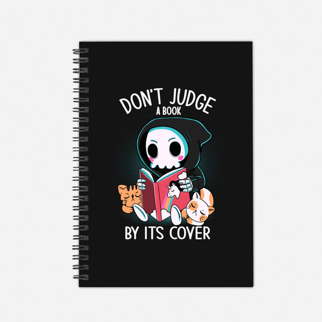 Don't Judge-none dot grid notebook-Conjura Geek