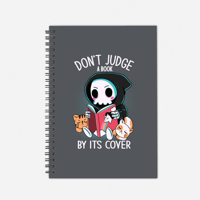 Don't Judge-none dot grid notebook-Conjura Geek