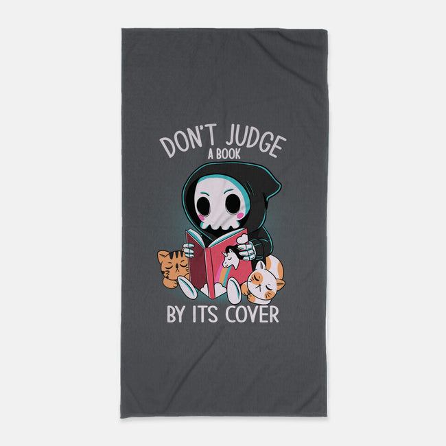 Don't Judge-none beach towel-Conjura Geek