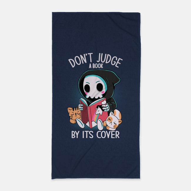 Don't Judge-none beach towel-Conjura Geek